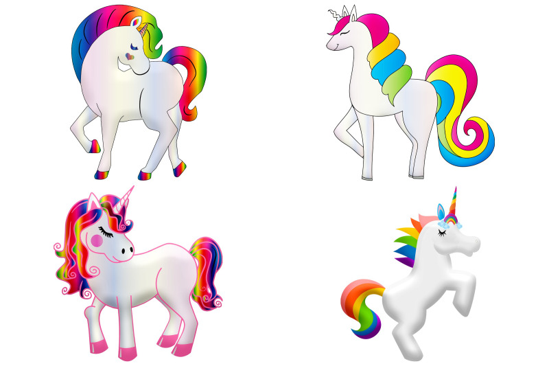 rainbow-unicorn-and-faces-clip-art