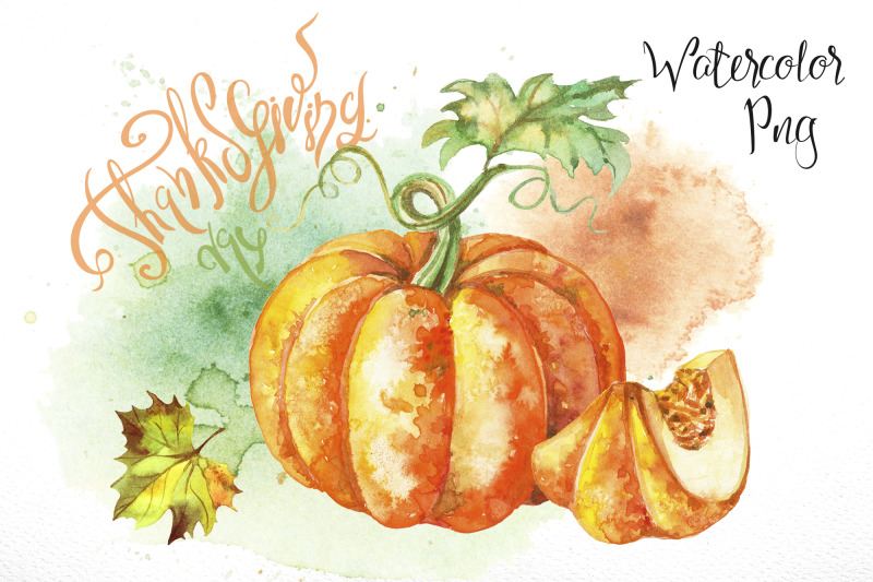 thanksgiving-day-set-of-watercolor-clipart