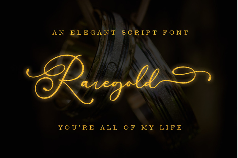 raregold-elegant-script