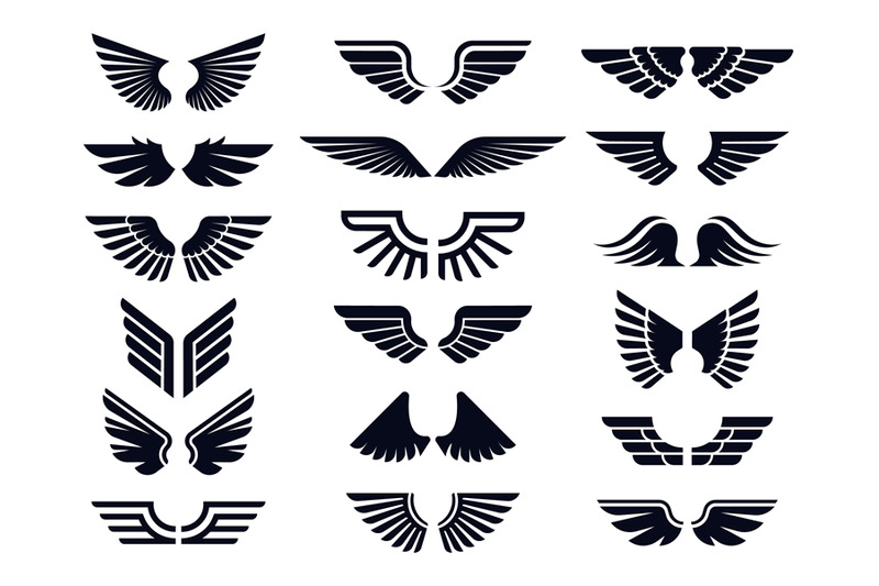 silhouette-pair-of-wings-icon-angel-wing-decorative-fly-emblem-and-e