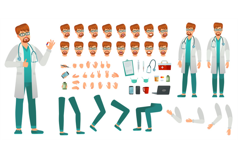cartoon-medicine-doctor-creation-kit-medical-man-healthcare-medic-an
