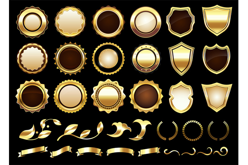 elegant-golden-labels-shields-badges-gold-ornamental-scrolls-amd-ret