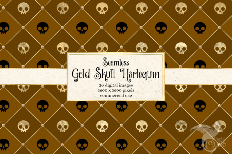 gold-skull-harlequin-patterns