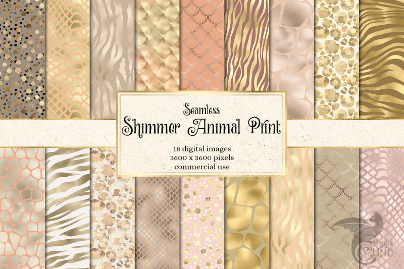 shimmer-animal-print-digital-paper