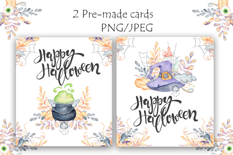 halloween-watercolor-bouquets-and-cards