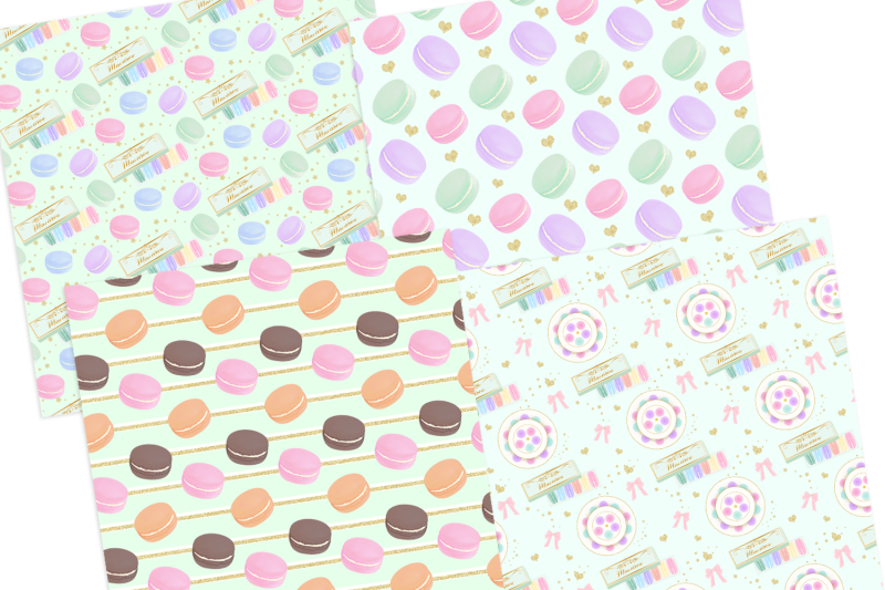 macaron-digital-papers-seamless-patterngraphic-pattern