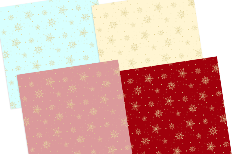 gold-snowflakes-digital-papers-seamless-patternsgraphic-pattern