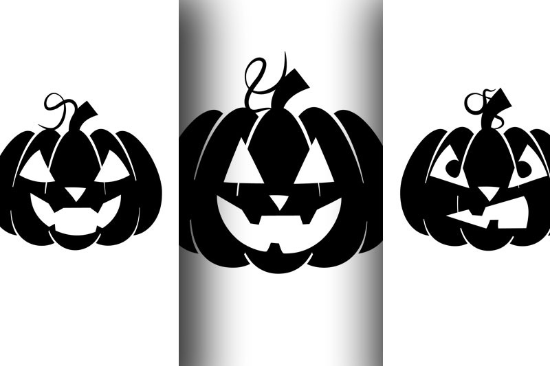 silhouettes-of-pumpkins-with-emotions-for-halloween