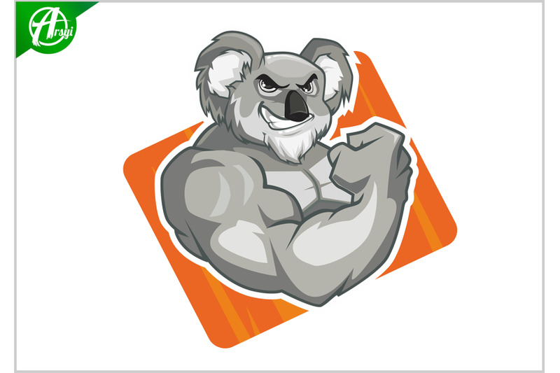 koala-muscle-mascot