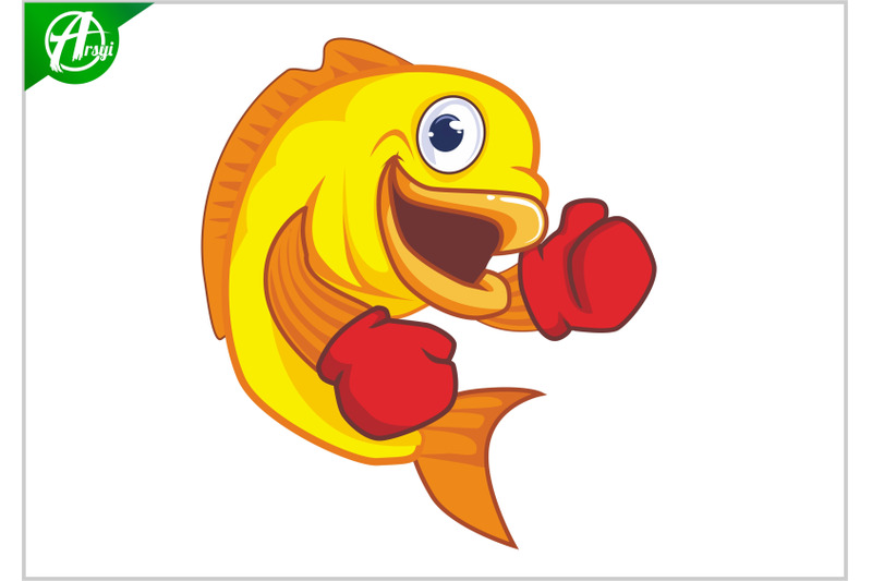 boxing-fish-mascot