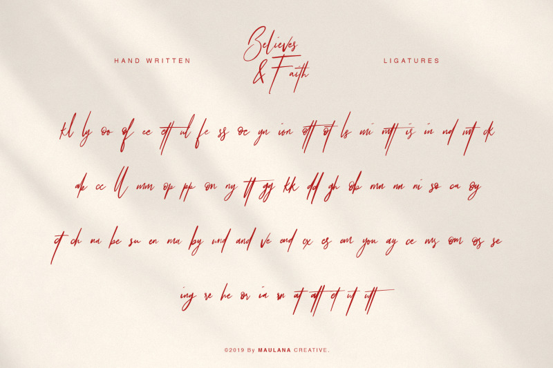believes-and-faith-font
