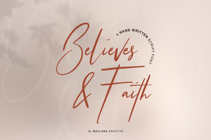 believes-and-faith-font