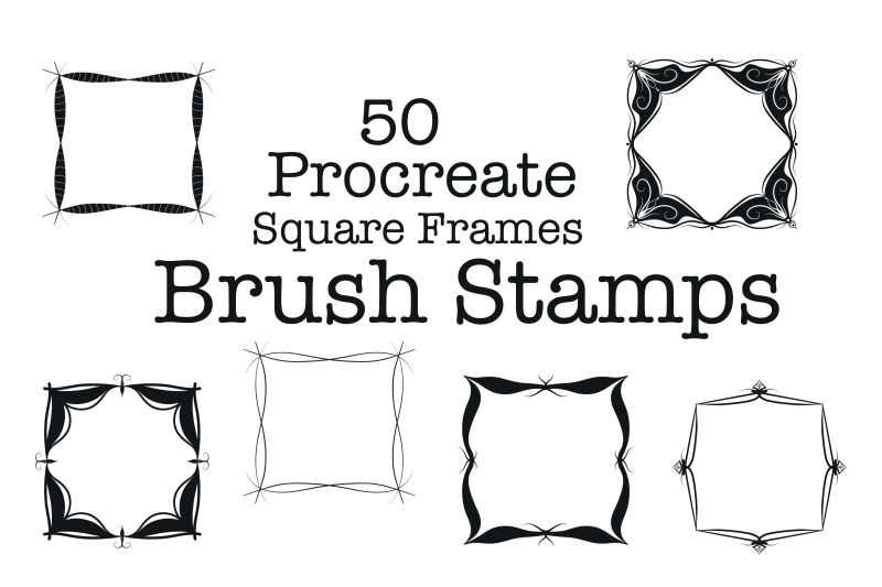hhcd-50-procreate-square-frames-brush-stamps