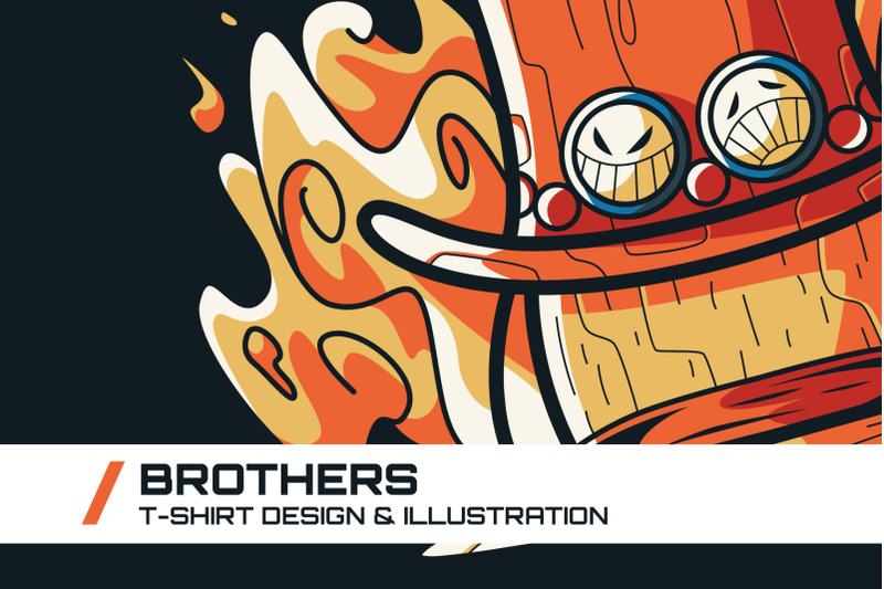 brothers-t-shirt-illustration