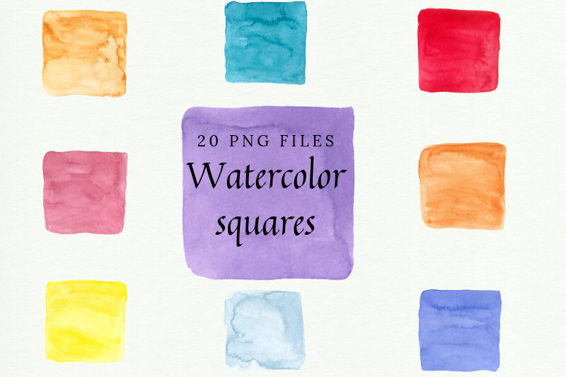 20-hand-painted-watercolor-squares-watercolor-colorful-squares