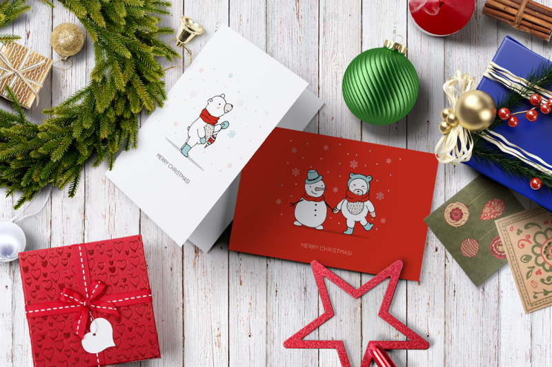 sale-christmas-bears-icons-and-cards