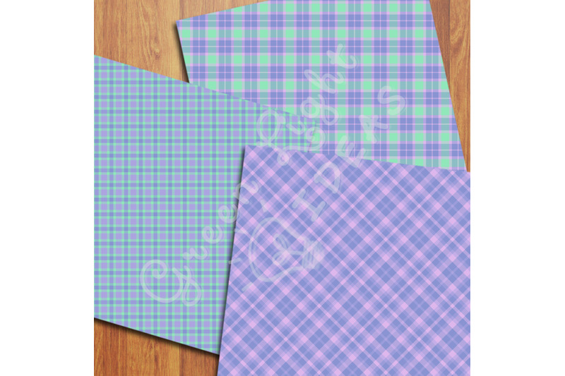 lavender-plaid-digital-papers-tartan-textures