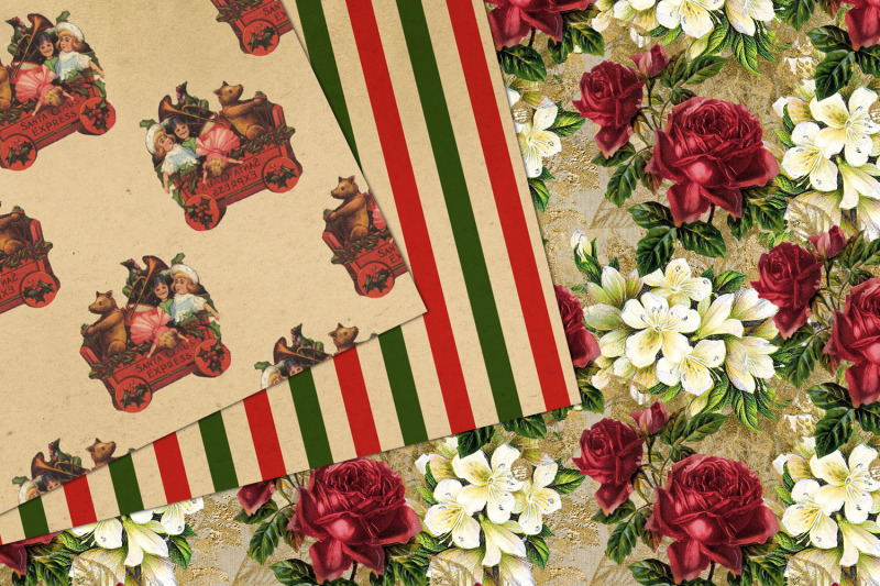 antique-christmas-digital-paper