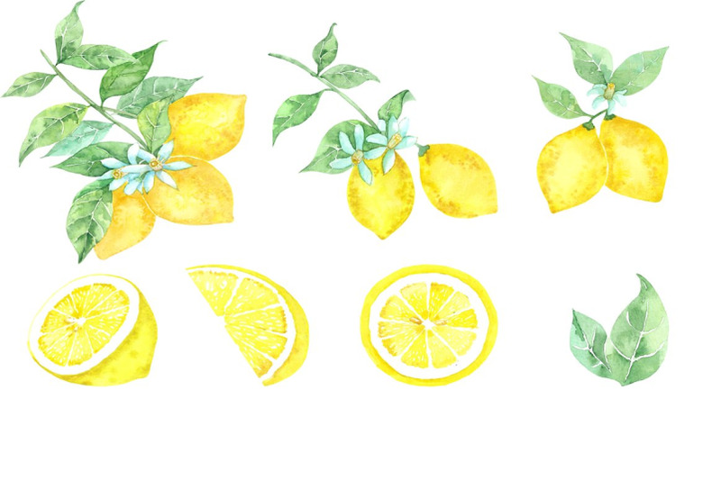 watercolor-lemons