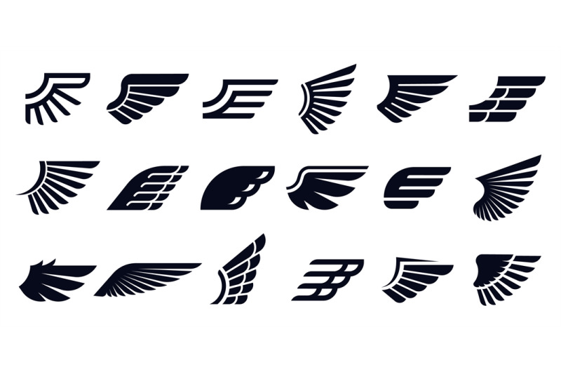 silhouette-wing-icons-bird-wings-fast-eagle-emblem-and-decorative-or