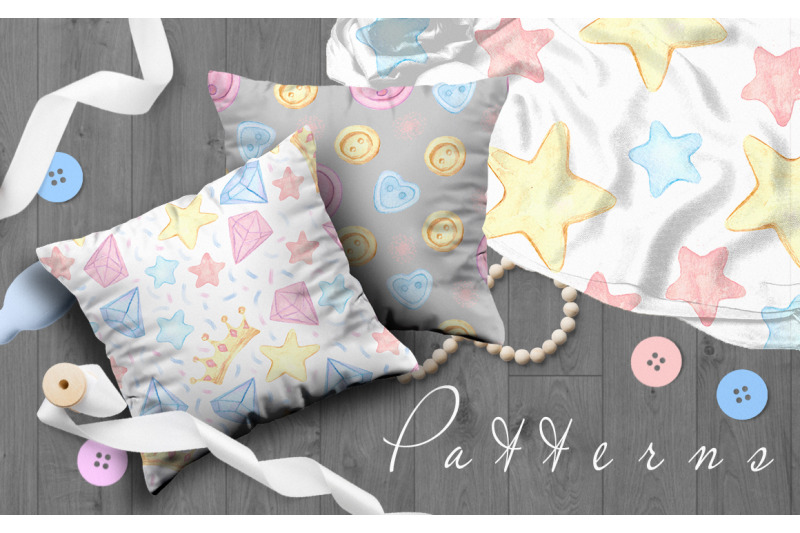 a-large-collection-of-seamless-patterns-pastel-gentle-stars-unicorns