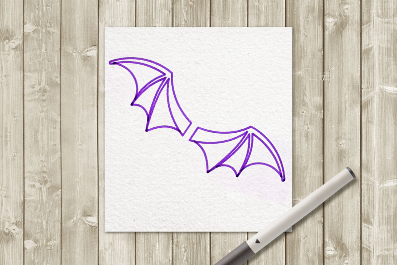 bat-wings-single-line-sketch-for-pens-svg-png-dxf