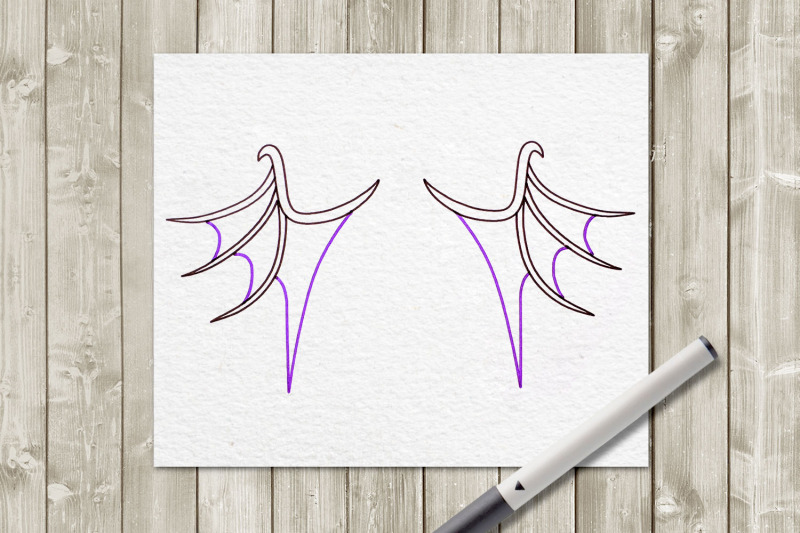 dragon-wings-single-line-sketch-for-pens-svg-png-dxf