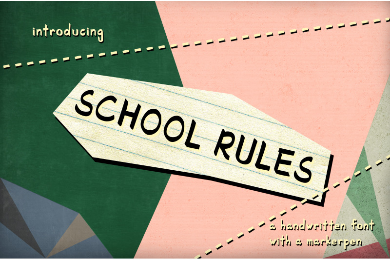 school-rules-a-handwriting-font