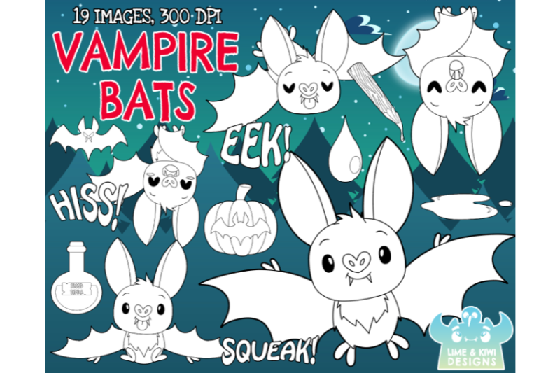 vampire-bats-digital-stamps-lime-and-kiwi-designs