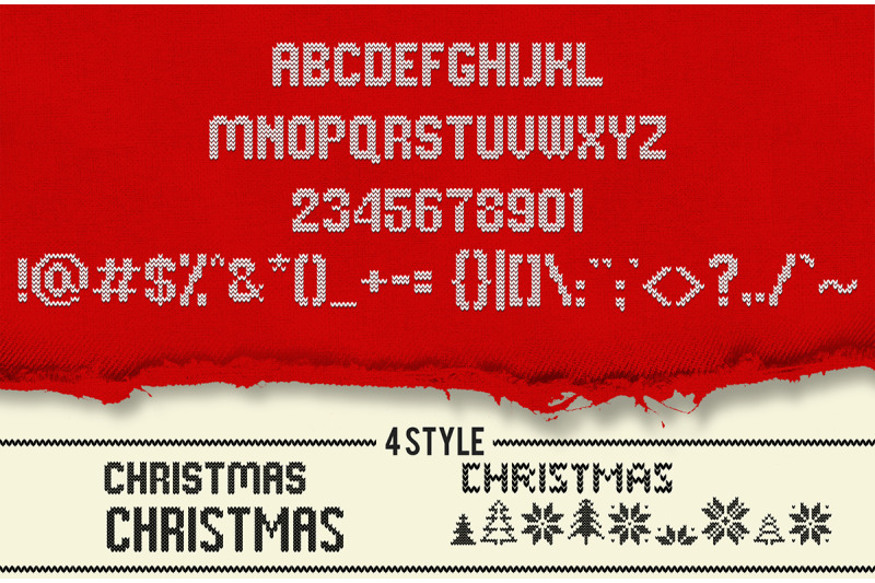 christmas-knitted-font