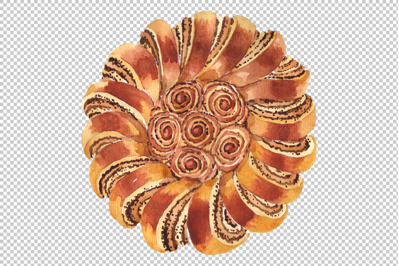 bakery-products-watercolor-png