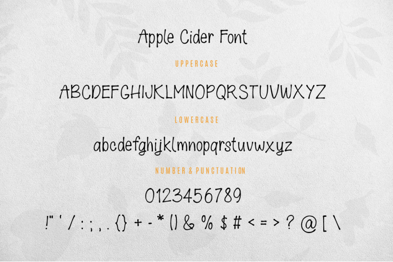 apple-cider-font