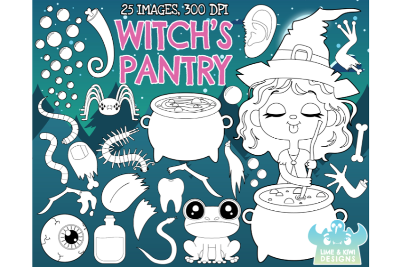 witch-039-s-pantry-digital-stamps-lime-and-kiwi-designs