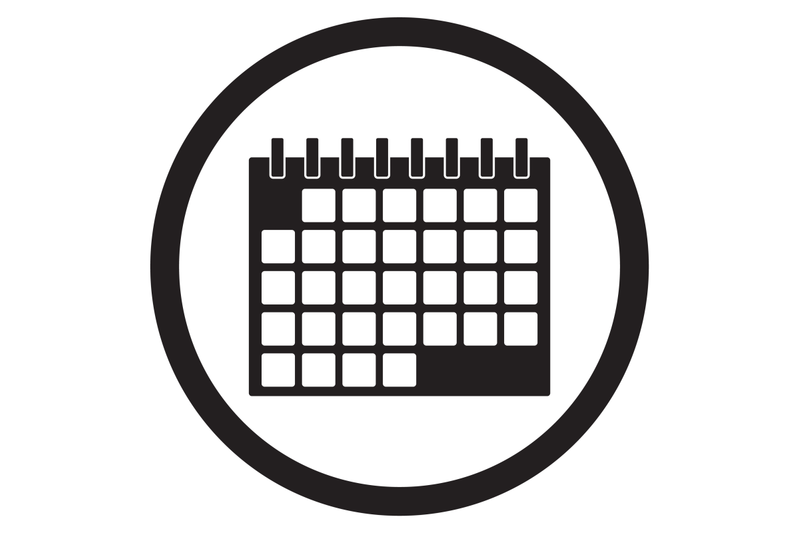 calendar-icon-black-white