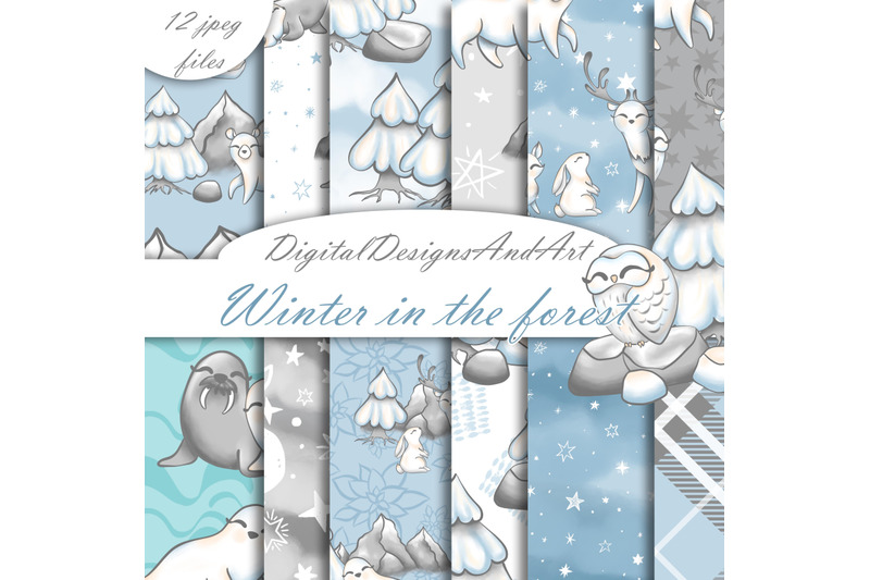 winter-animals-patterns