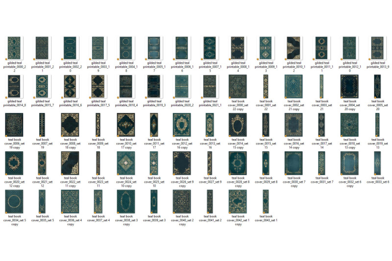 gilded-teal-book-covers