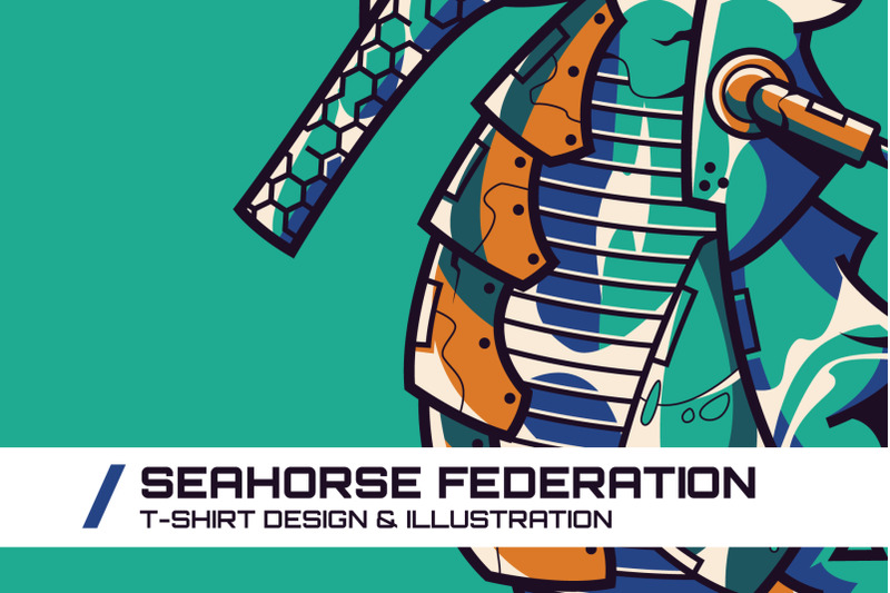 seahorse-federation-t-shirt-illustration