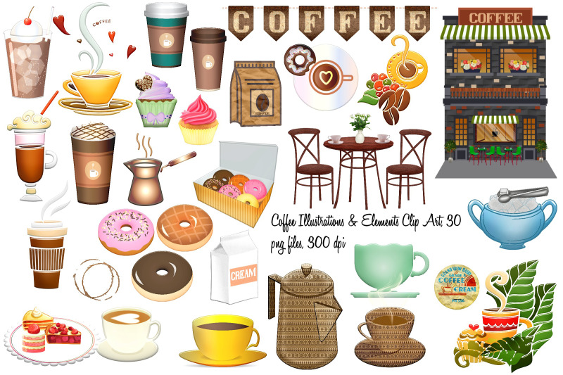 coffee-illustuations-and-elements-clip-art