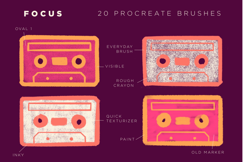 focus-procreate-brushes