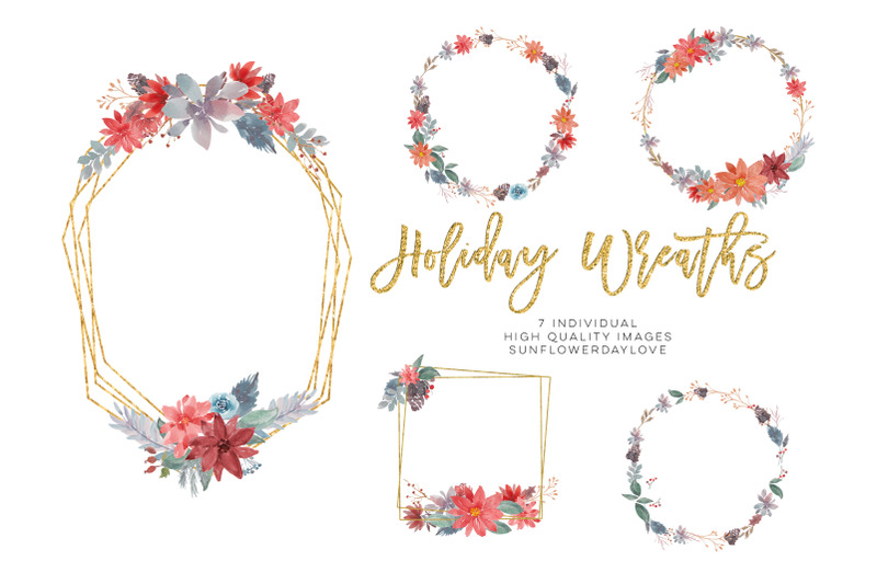 christmas-watercolor-wreath-winter-clipart-wreath-png-floral-digital