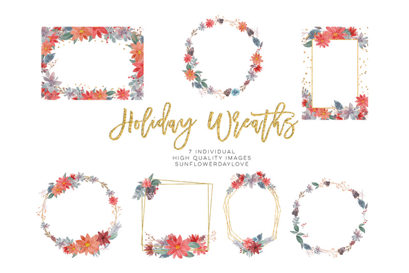 christmas-watercolor-wreath-winter-clipart-wreath-png-floral-digital