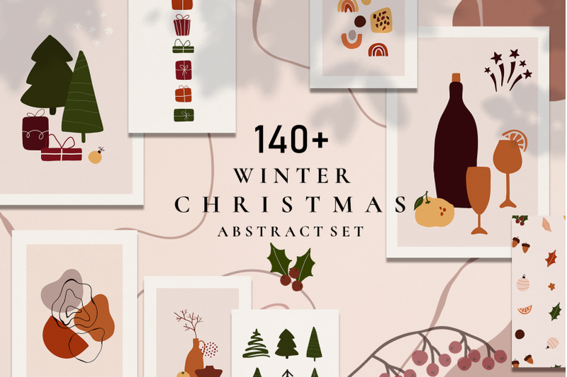 christmas-winter-abstract-set