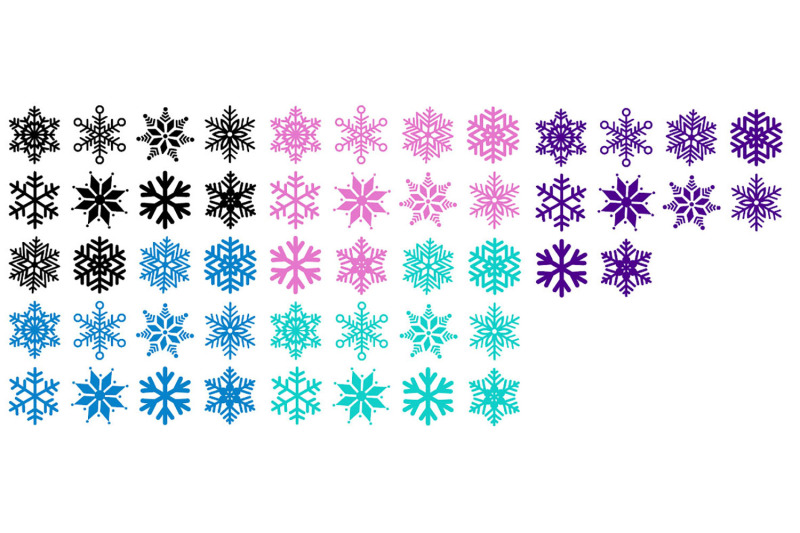 Download Snowflake SVG Bundle - Snowflake Clip Art By gjsart ...