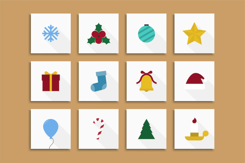christmas-cards-xmas-flat-icons