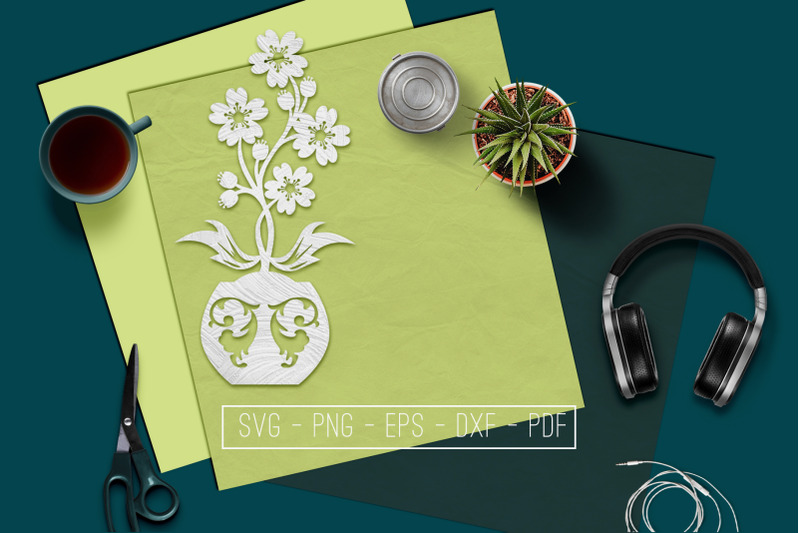 flowers-in-vase-3-papercut-template-spring-decor-svg-pdf