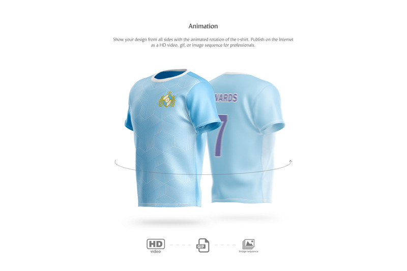 Download T-Shirt Animated Mockup By rebrandy | TheHungryJPEG.com