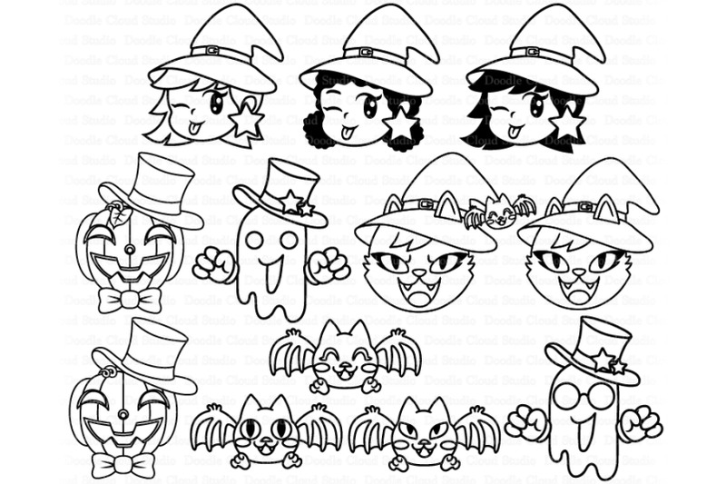 cute-halloween-clipart-svg-pumpkin-ghost-cat-witch-bat