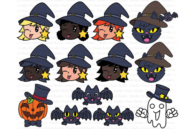 cute-halloween-clipart-svg-pumpkin-ghost-cat-witch-bat