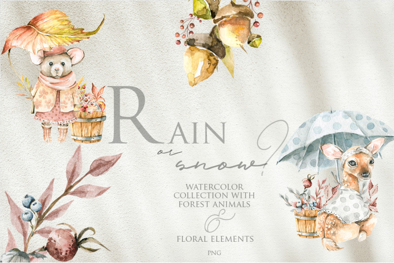 rain-or-snow-watercolor-collection