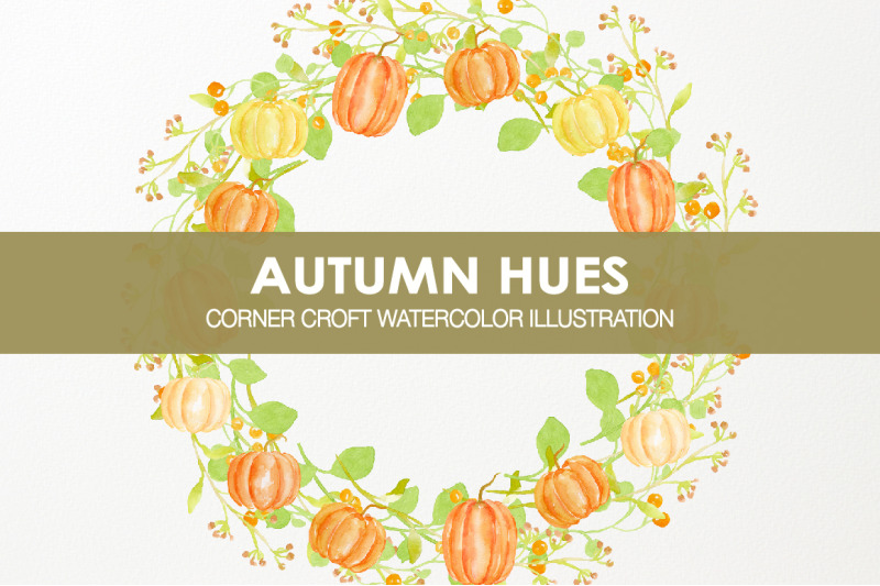 watercolor-autumn-hues-pumpkin-flower-clipart
